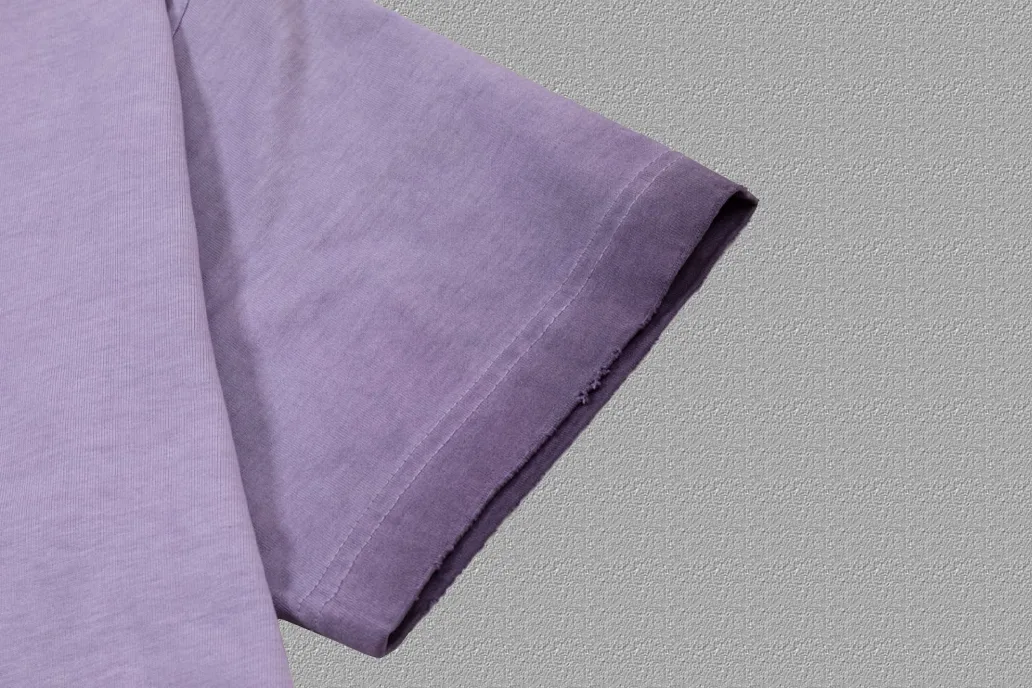 P90✨🔥 [balenciaga] 2026FW Paris luminous foam letter short-sleeved T-shirt Premium 26s double yarn 300g fabric, washed with water spray, aged and frayed, color: washed brown, washed Purple, washed Gray Size: S M L XL 2XL